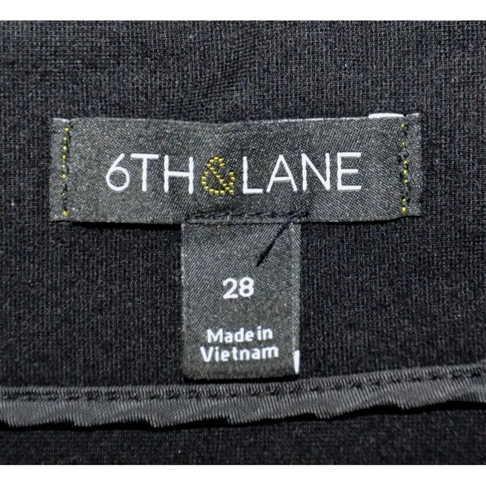 6th & Lane Women's Plus Black Pencil Skirt Size 28 Stretch Knee Length Career - Image 7