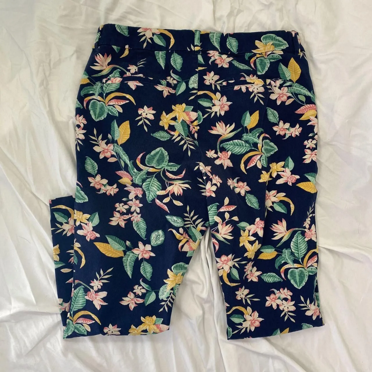 Old Navy Dark Blue Straight Slim Pixie High Rise Pants 12 / L - Image 6