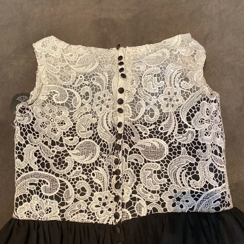 Women’s Full Length Ombré Black to Red Dress Zip Up Back Size 16 NWT - Image 10