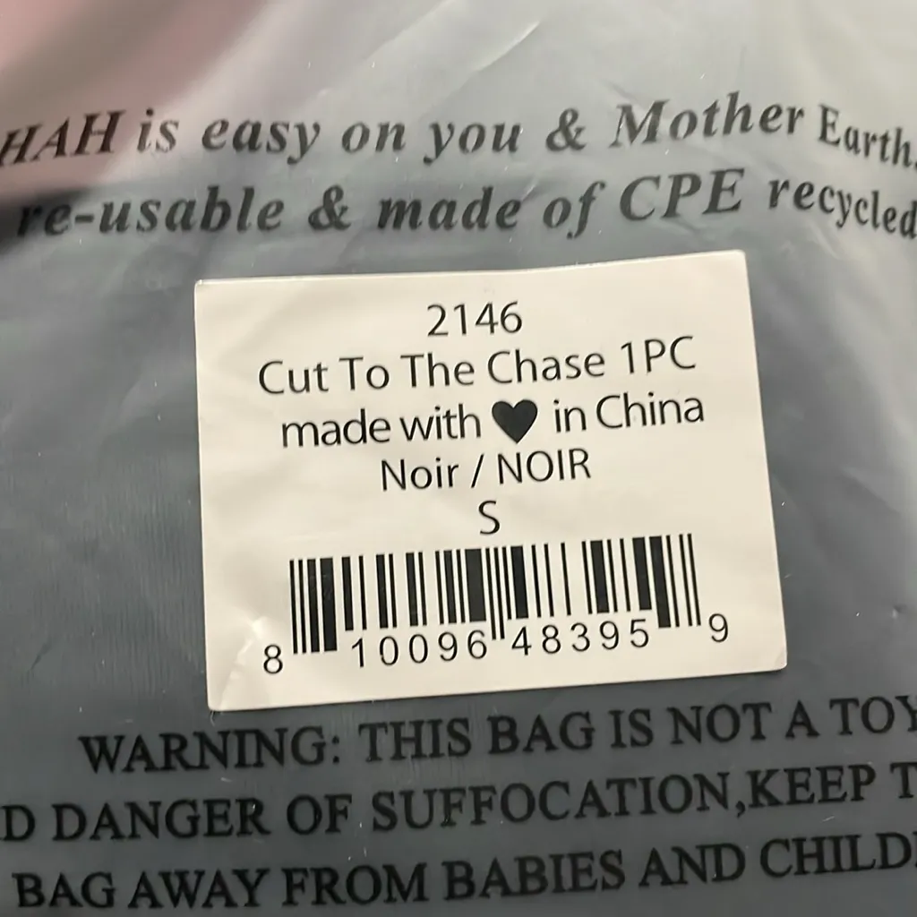 NWT We are HAH x Free People Cut to the Chase One Piece‎ Swimsuit Bodysuit sz S - Image 5