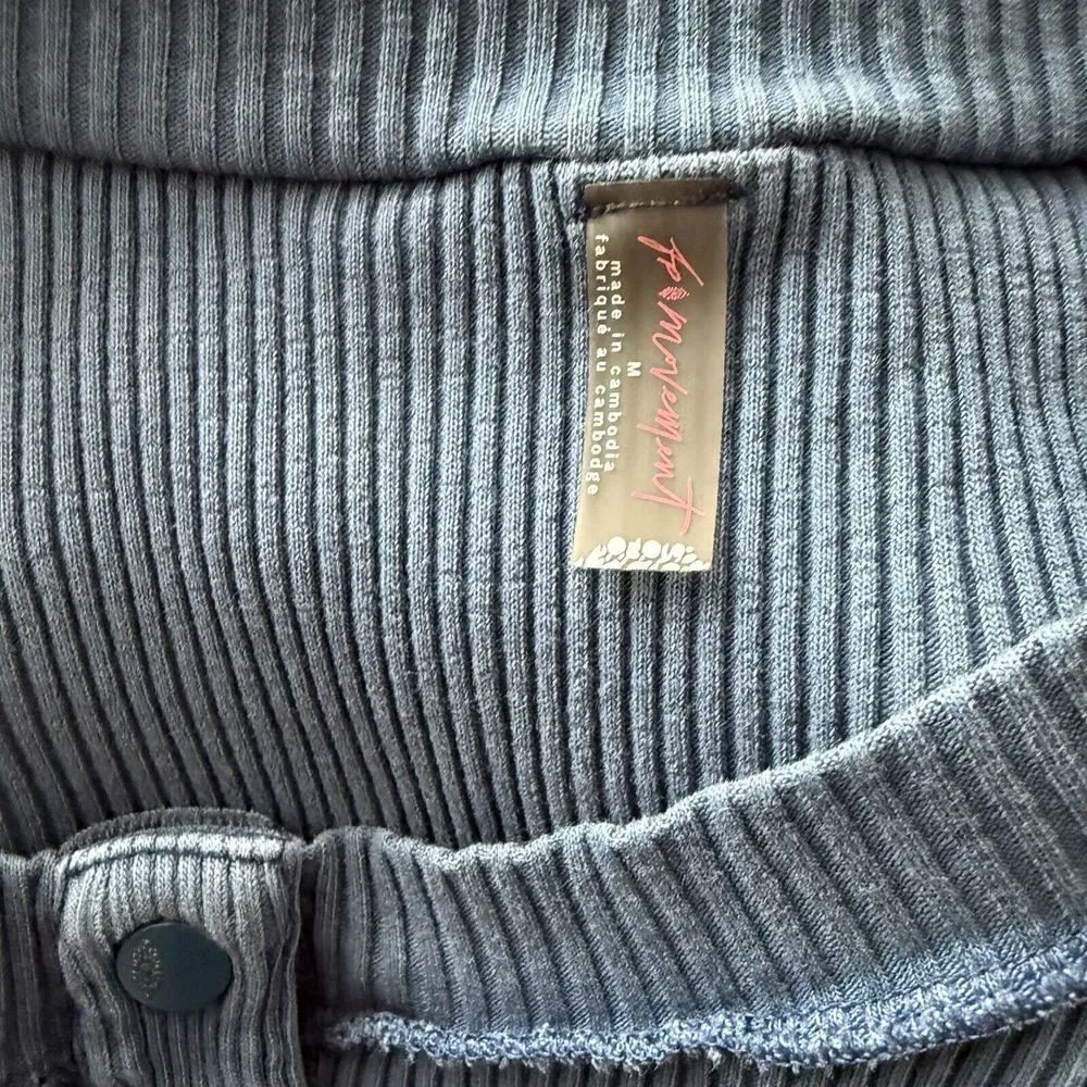 Free People FP Movement Rally Rib Long Sleeve Henley Shirt - Image 4