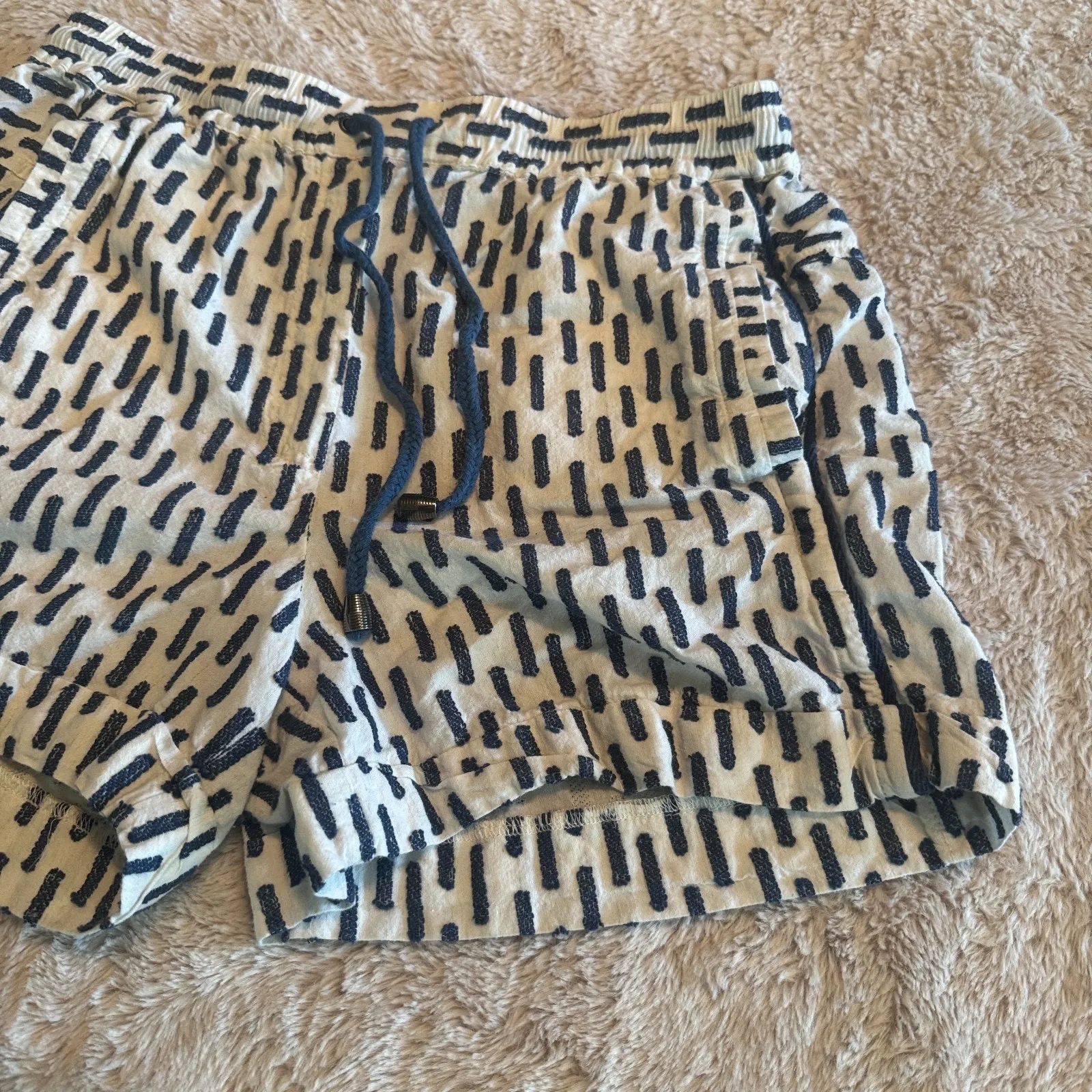 Women’s Anthropologie Shorts Linen cotton Lounge casual beach nautical XS - Image 2