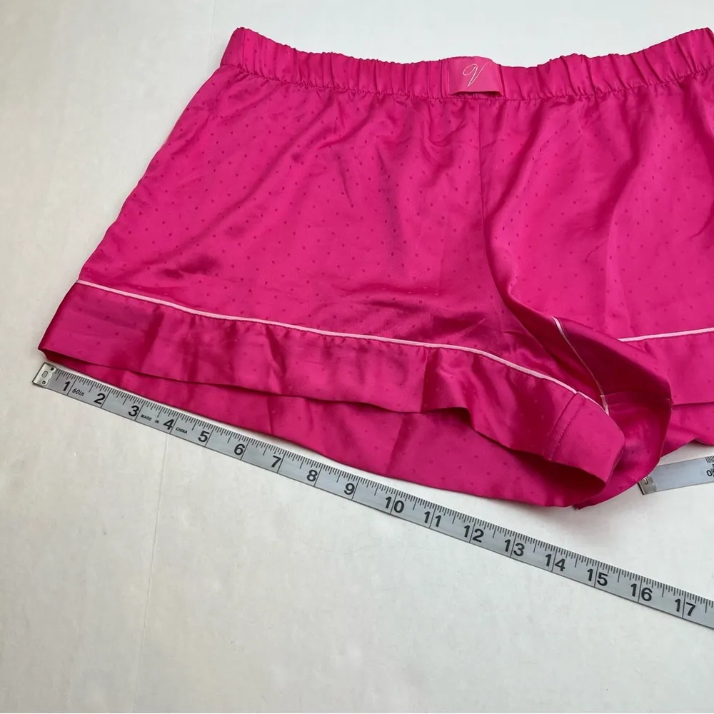 Victoria’s Secret Pink Pajama Bottoms Shorts Womens SZ Large Pink NEW *TINY FLAW - Image 7