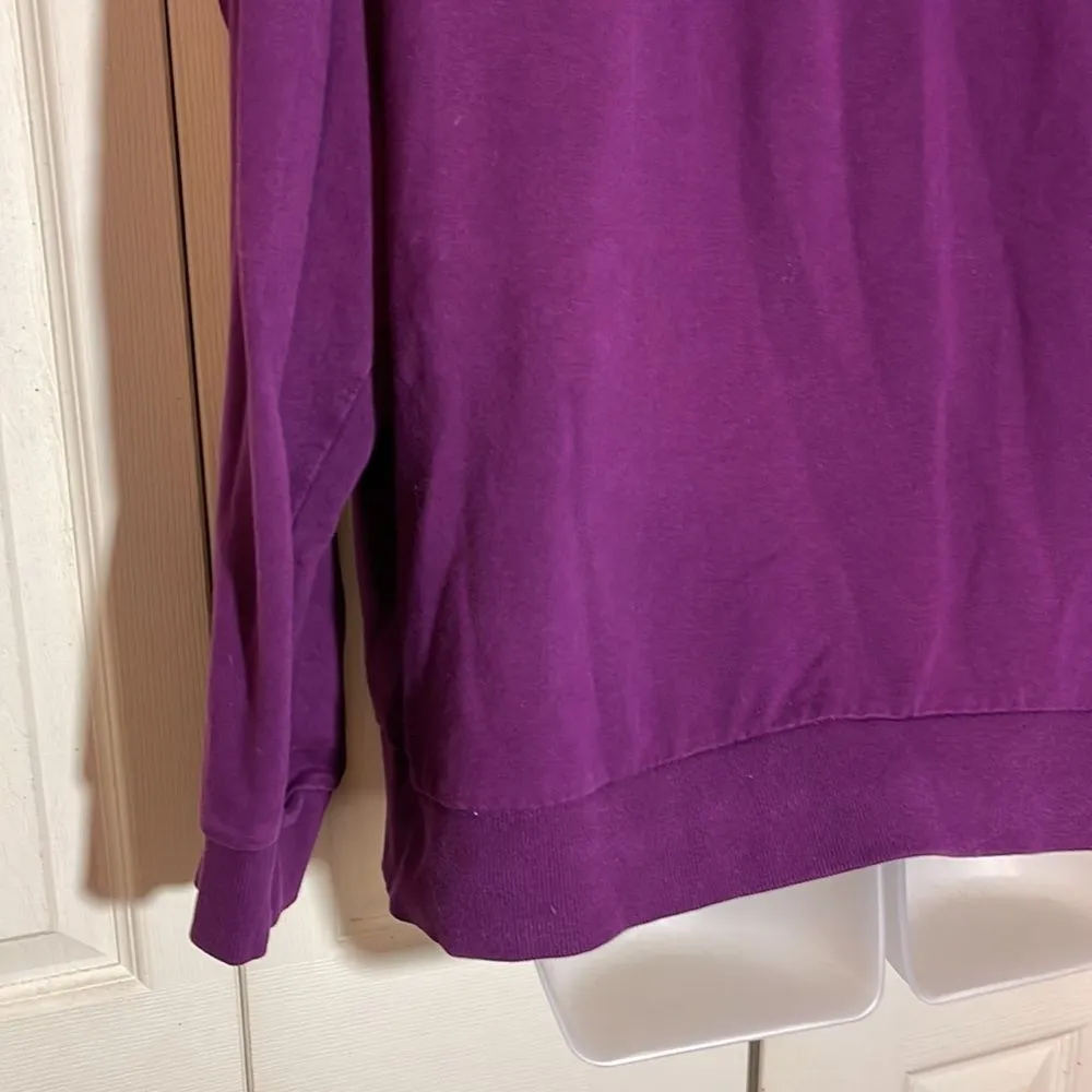 Columbia Womens' Burgundy Zip Front Sweatshirt Jacket Stand Up Collar XXL - Image 12