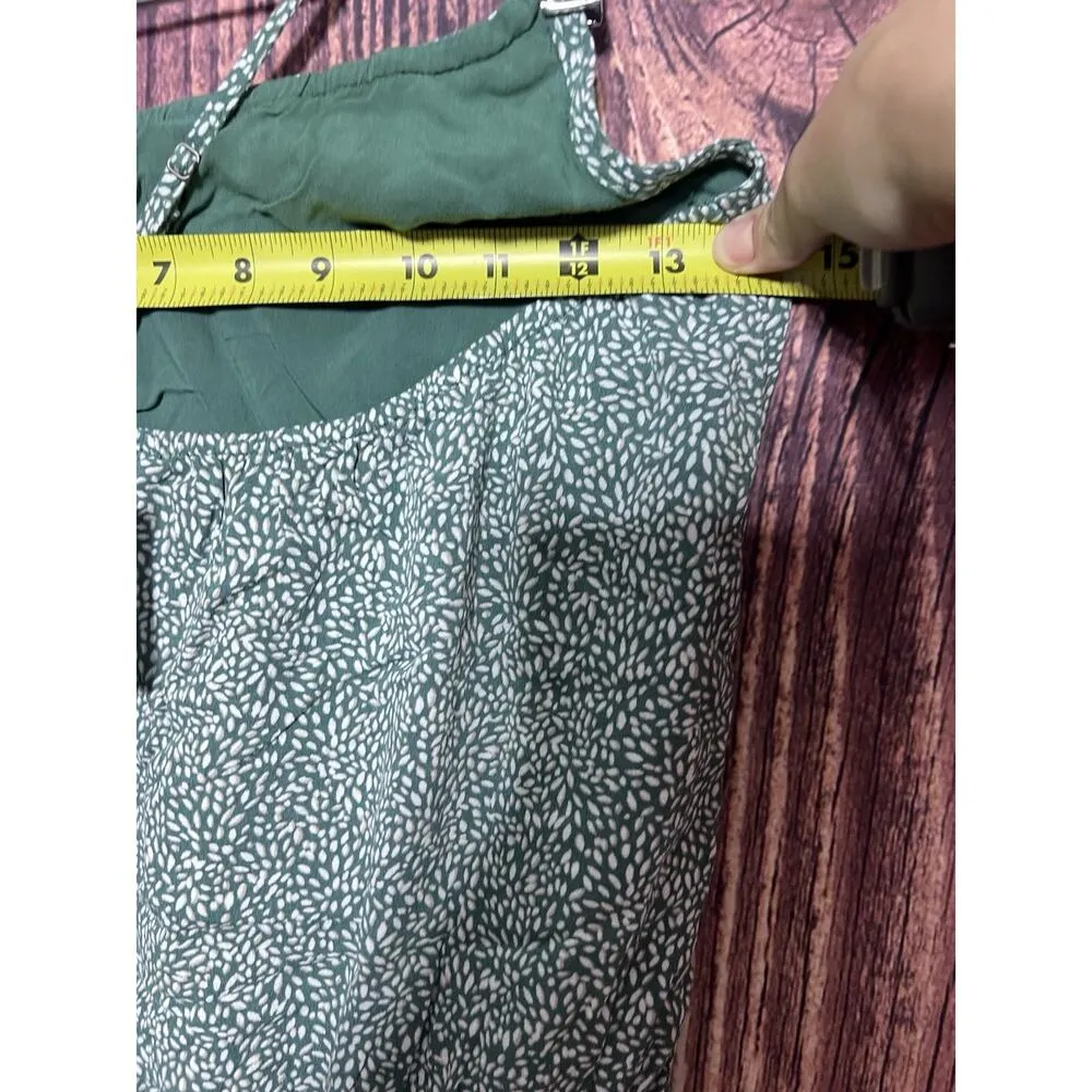 American Eagle Outfitters Women's XS Green Body Suit Floral One Shoulder - Image 7