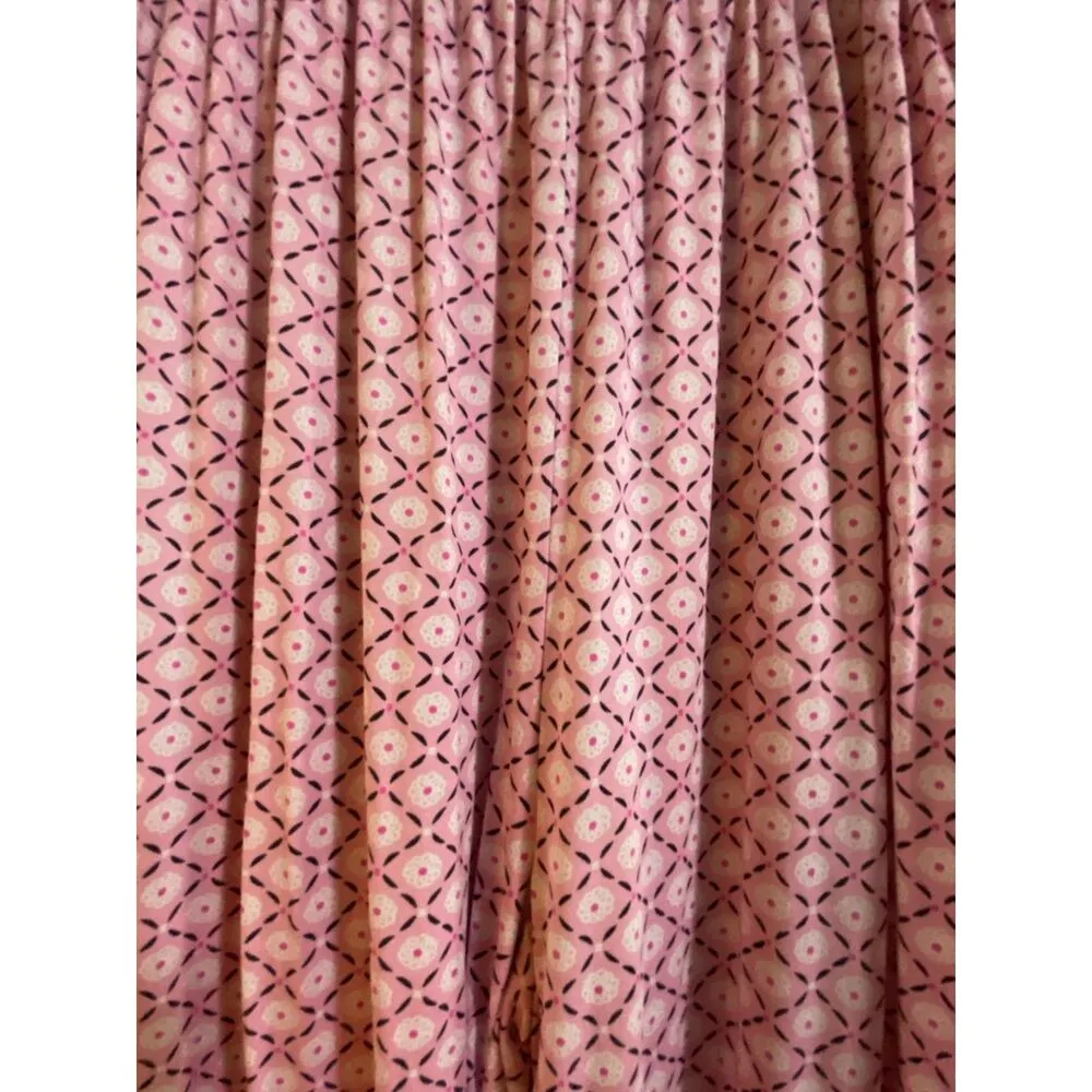 Mayfair Pink Patterned Wide Leg Long Stretch Women's Pajama Pants Sz XL - Image 3