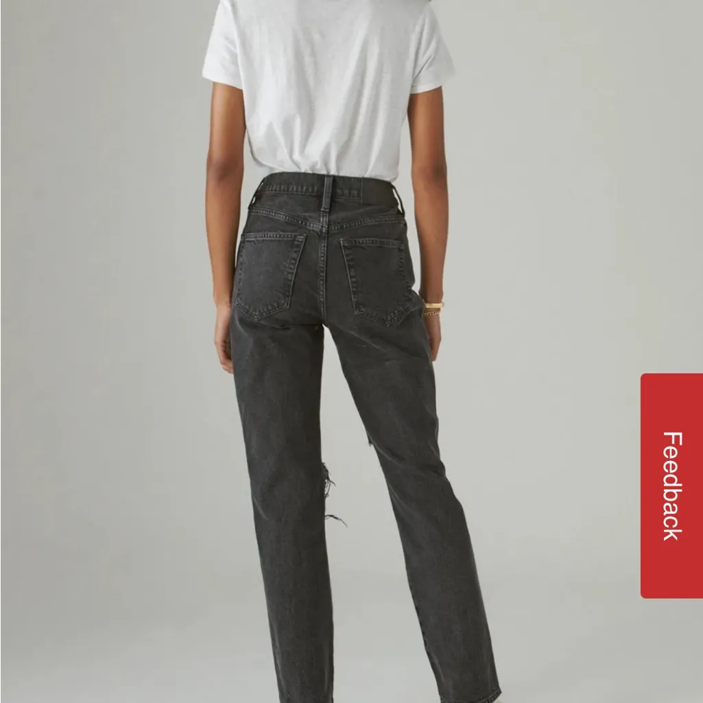 Lucky Brand Zoe High Rise Straight Leg Jeans Black size 26(2) - Image 9