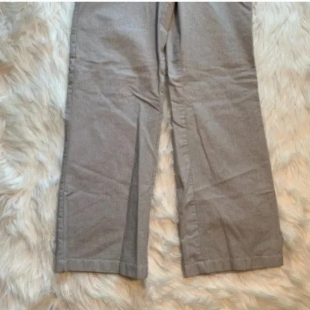 Ann Taylor Wide Leg Chino Pant Pinstripe White Blue - Image 5