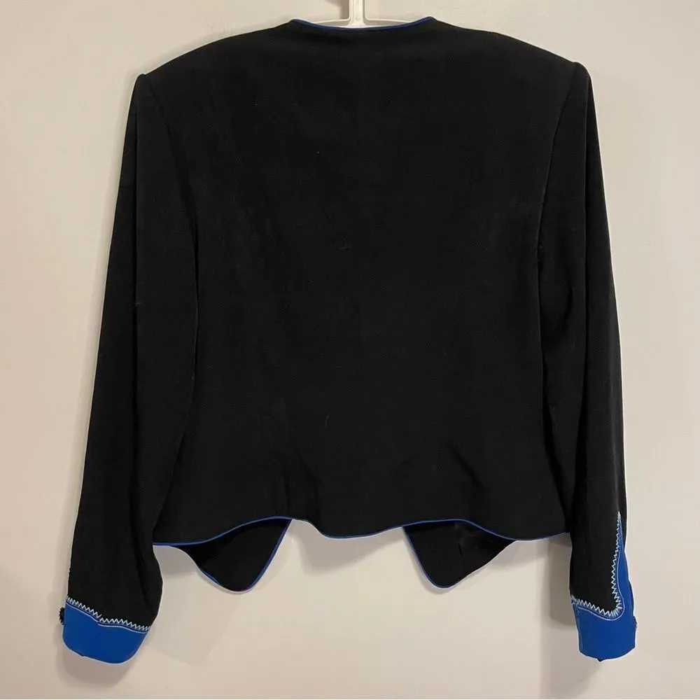 Saddle Ridge Vintage Collection riding equestrian blazer jacket size medium Black - Image 2