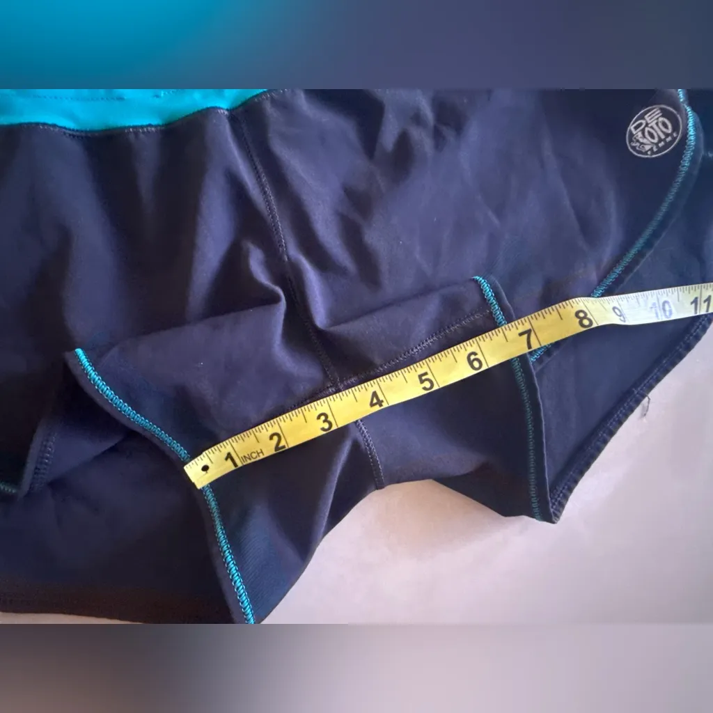 The Loto Women’s Running Shorts Size M Reflective Lined Gray, Blue. Waistbands Black Size M - Image 9