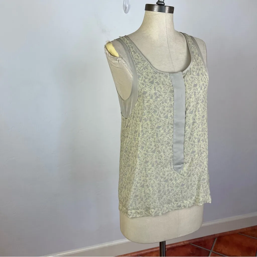 Rag and Bone  Patterned Grey Tank Top - Image 2