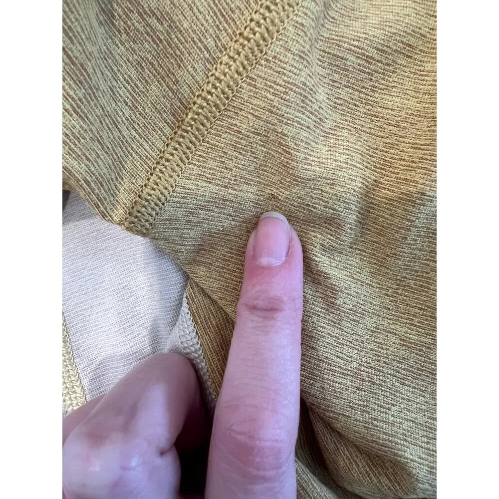 Outdoor Voices SET Leggings Sports Bra Crop Yellow Colorblock Size Small EUC - Image 6