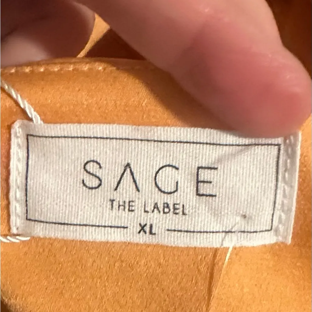 Sage the Label cowl neck drape Peach Dress. NWT hoco party prom wedding gala - Image 6