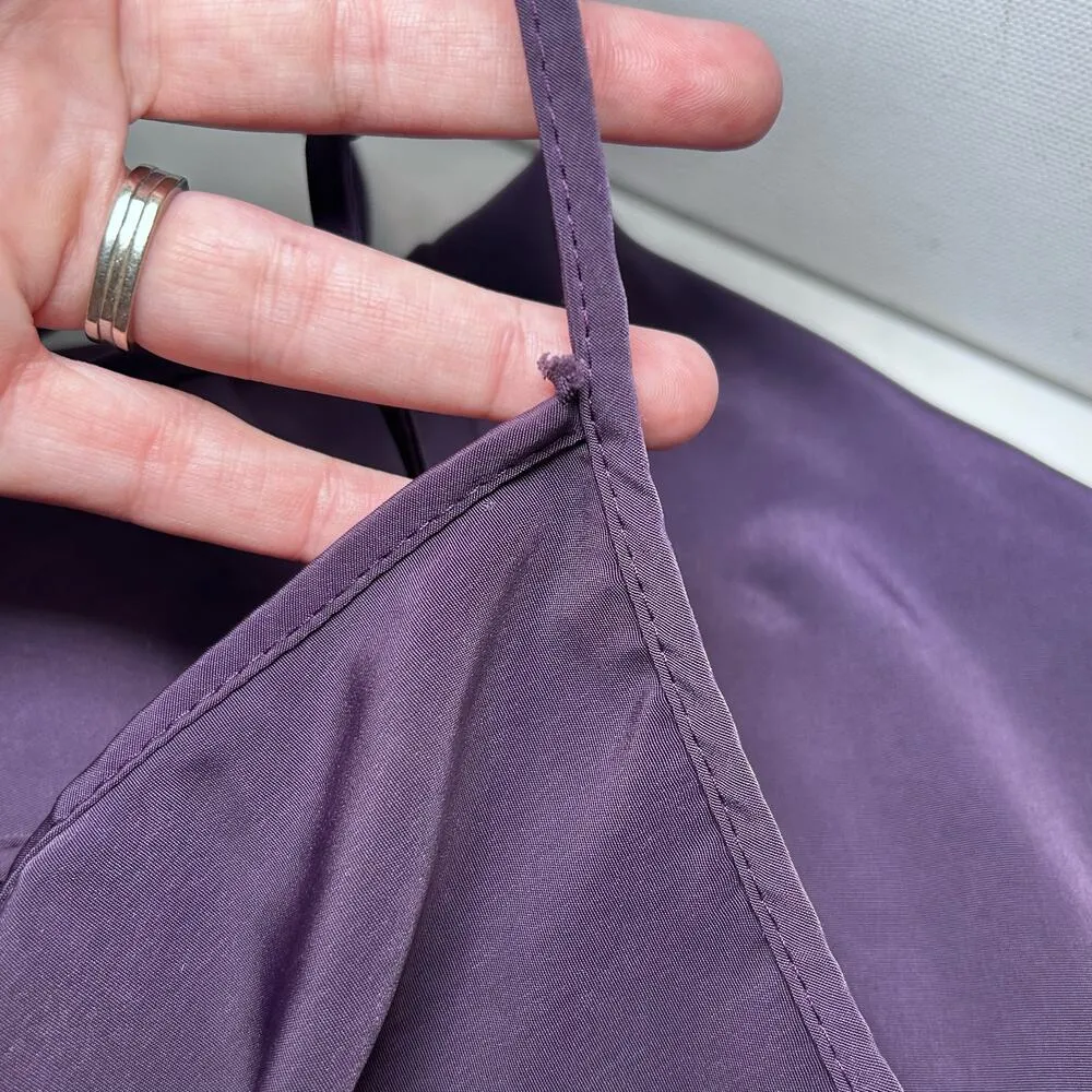 Vintage Lingerie Slip Dress Purple Floral Sexy 1X Petra Fashions - Image 6