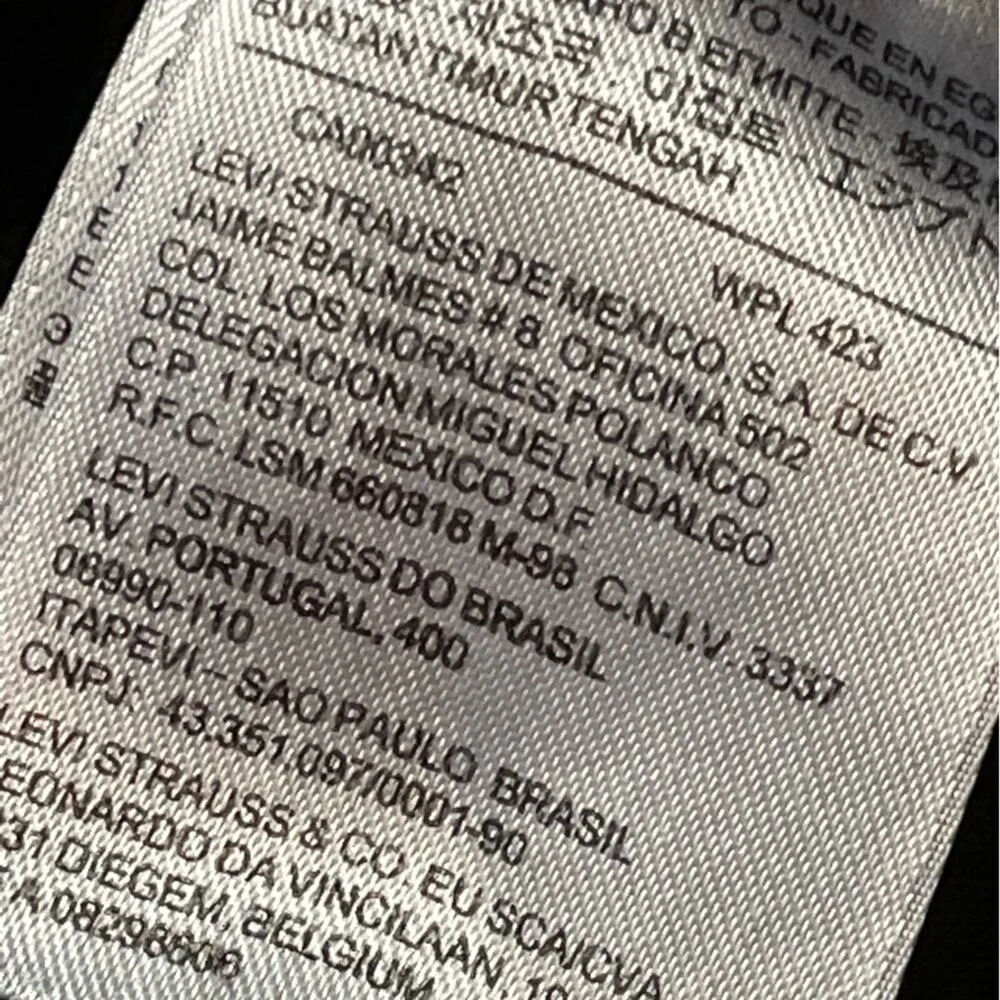 Levi's Silver Tab Black Mid Rise Skinny Stretch Denim Jeans 28W32L - Image 9