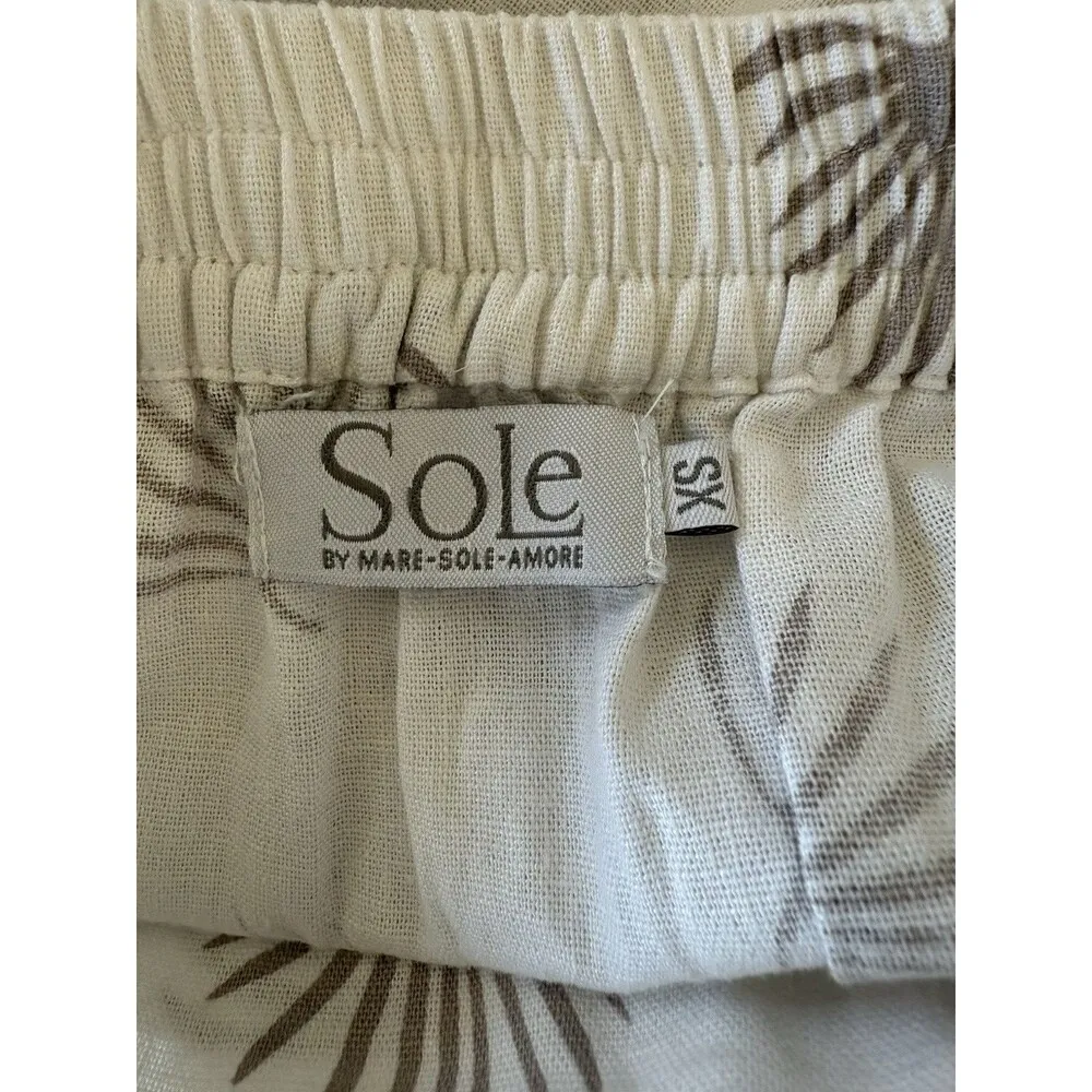Sole‎ Linen long skirt traditional belt white boho chic rayon contemporary XS - Image 4