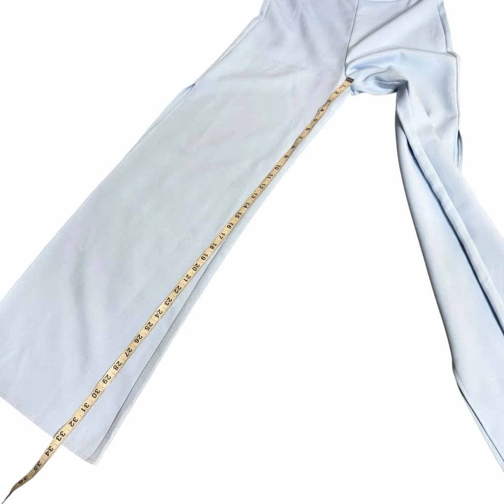 Showpo I'm The One 2 Piece Wide Leg Pant and Strapless Top Baby Blue Size 4 - Image 7