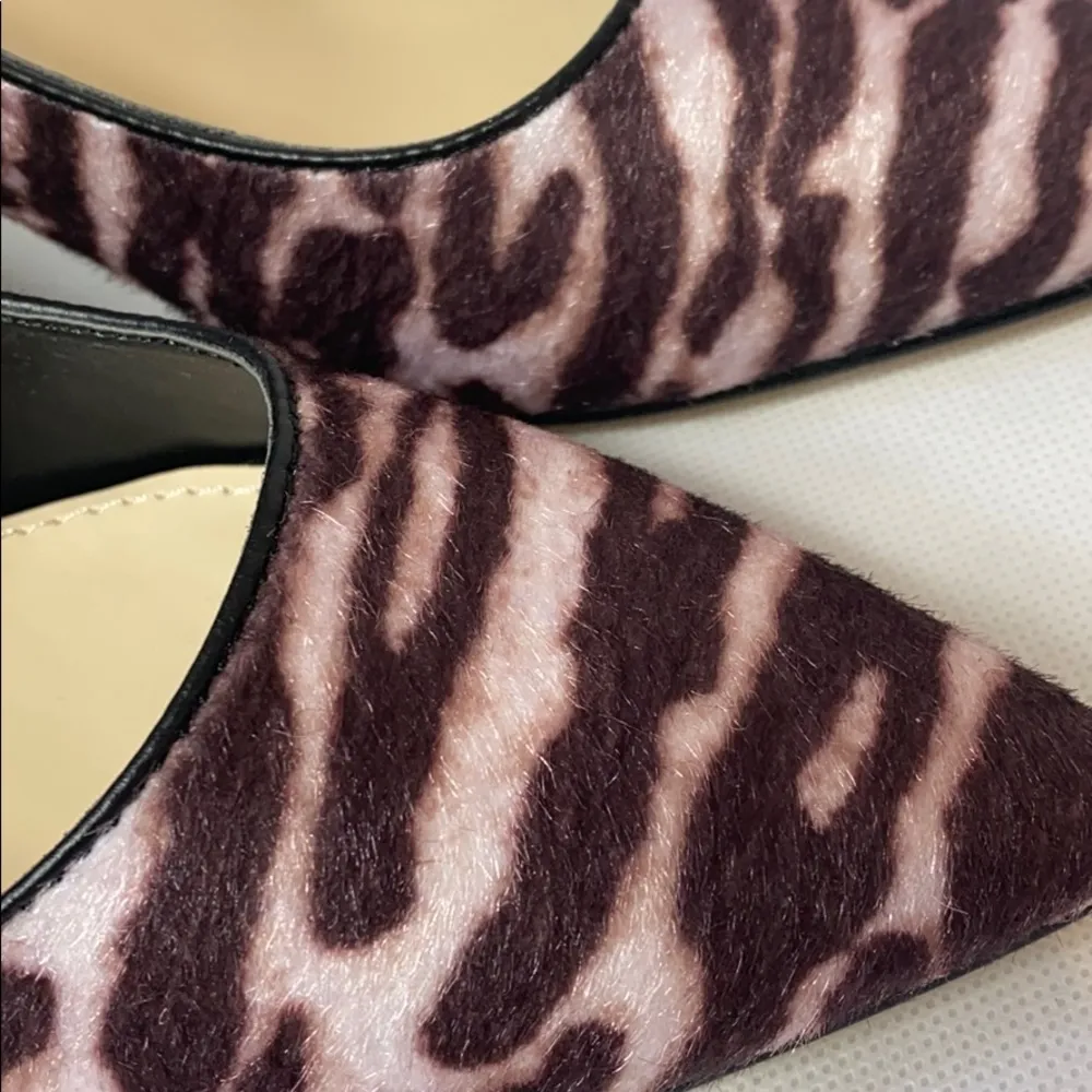 Nine West Jolanda 2 tiger print pointy block heels - Image 3