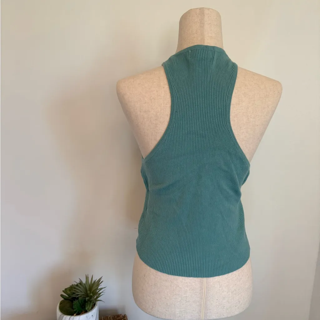 House of Harlow 1960 Green Fitted Tank Top Size M - Image 3