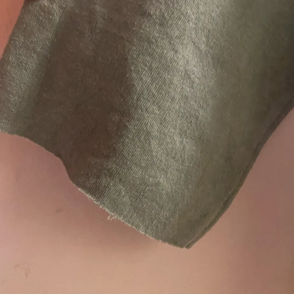 Womens Crop Green Fleece Sweatshirt M 38” You Gotta Do What Makes You Happy Size M - Image 5