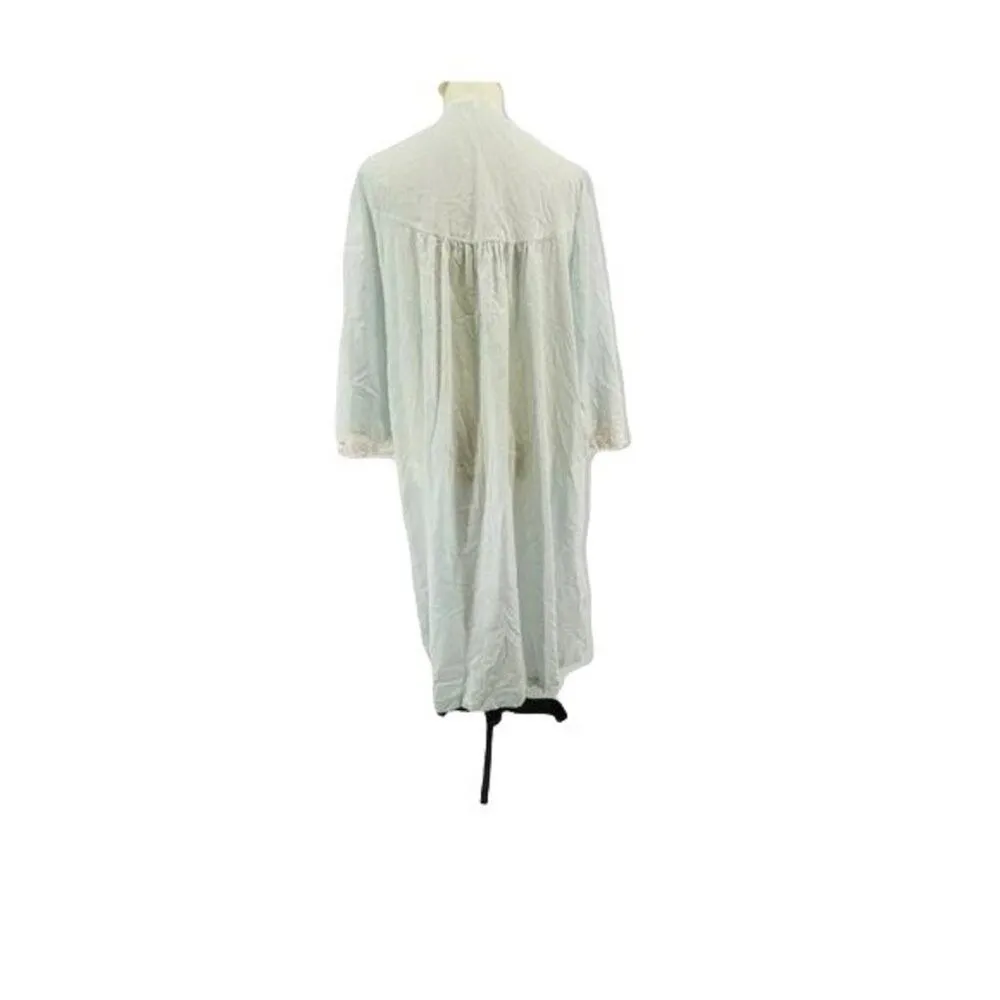 Vintage Barbizon Cuddleskin Nightgown 70s Blue Sleep Dress Size M - Image 5