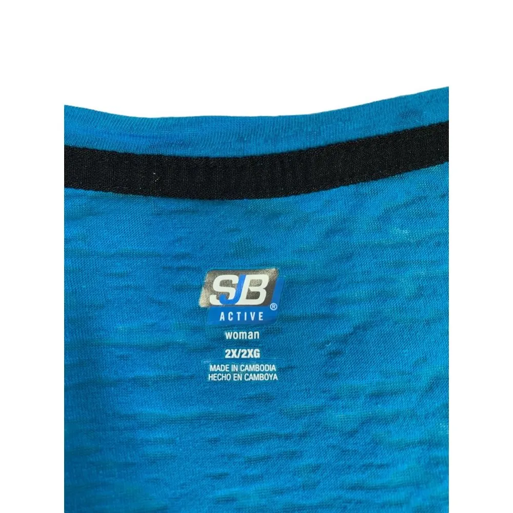 SJB Active Women’s Light Blue Light Weight Tee Size 2X - Image 3