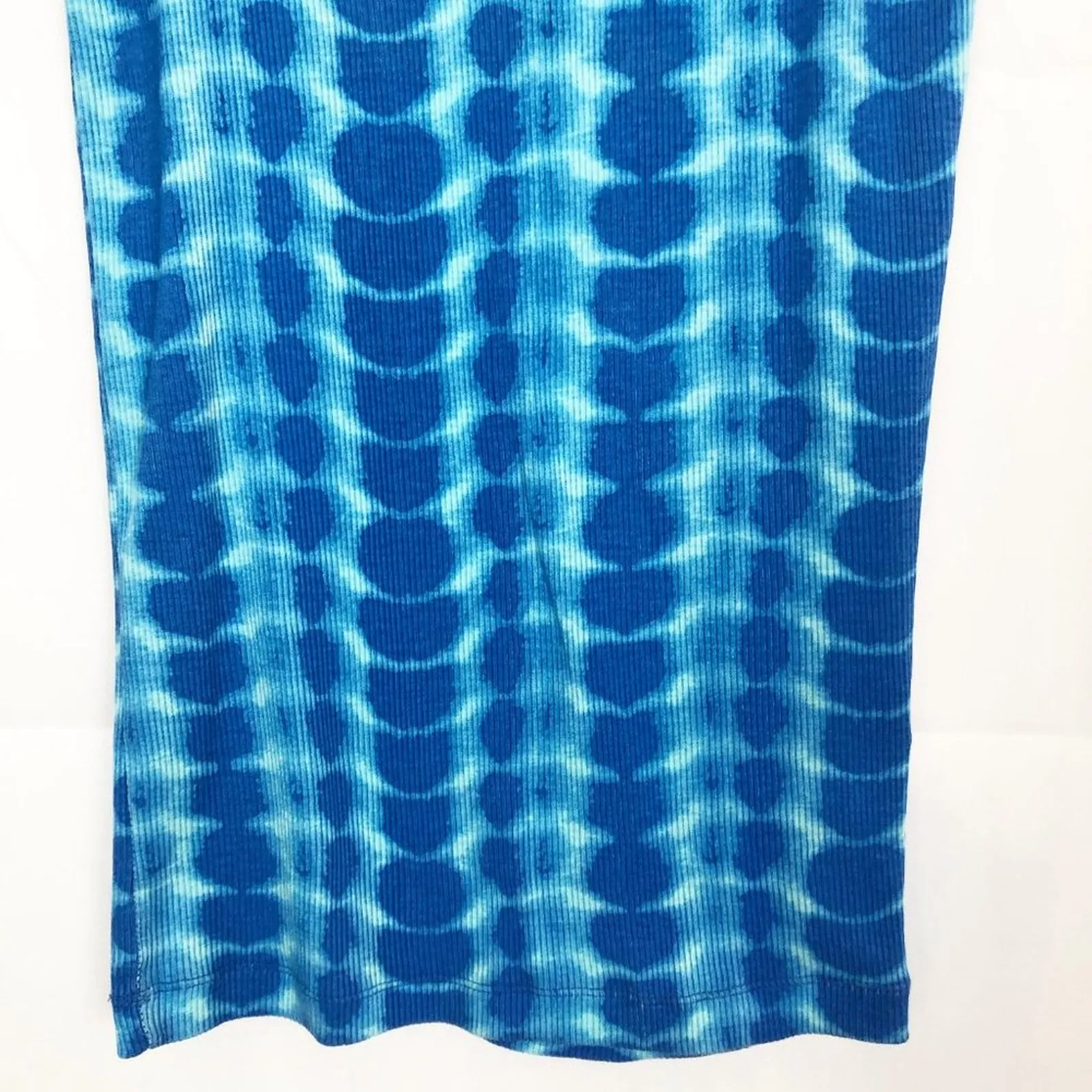 Curfew Scoop Neck Water Print Tank Top Blue Size undefined - Image 5