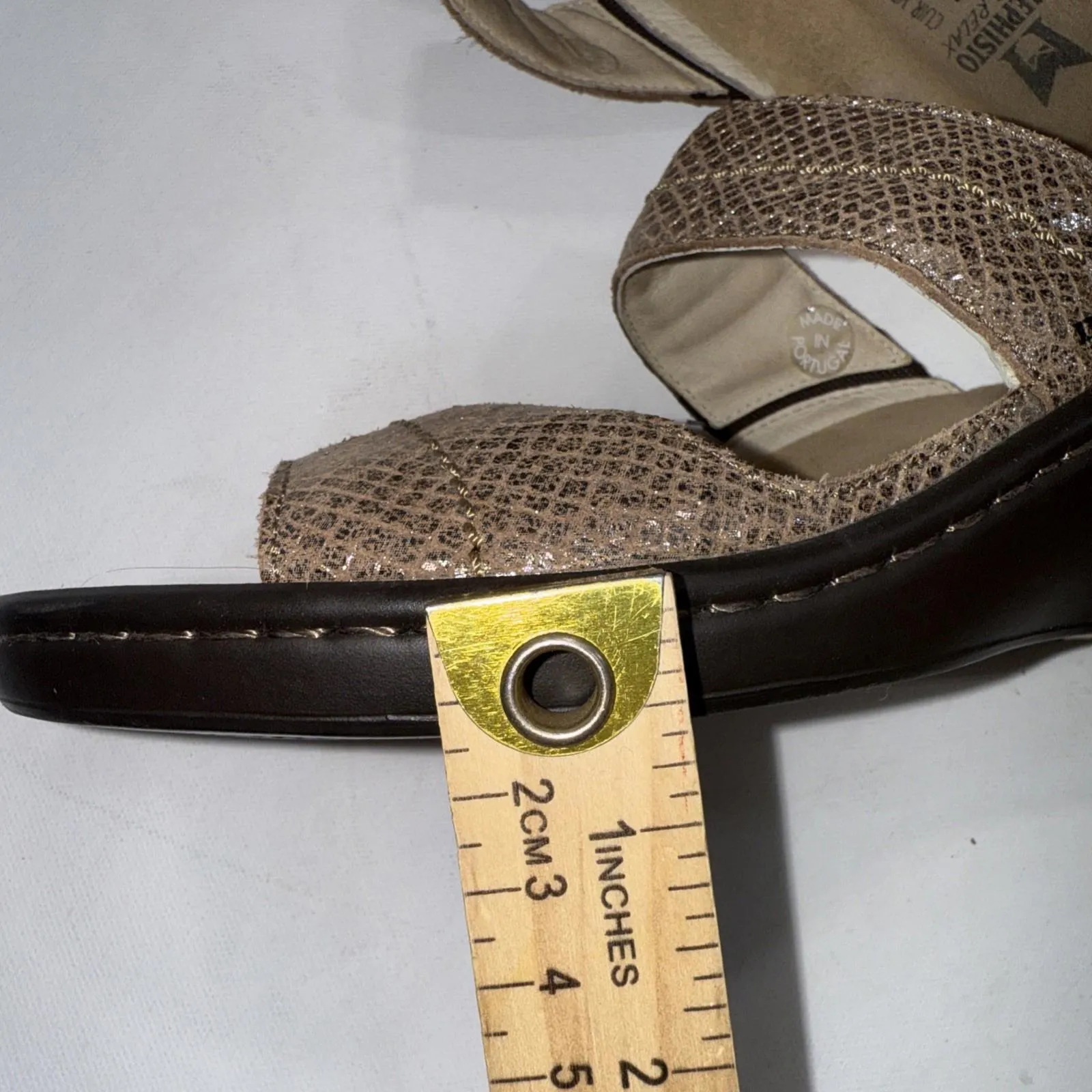 Mephisto Mobils Leather Gorpcore Classic Slip On Comfort Slides 40 Yellow Size 9 - Image 12