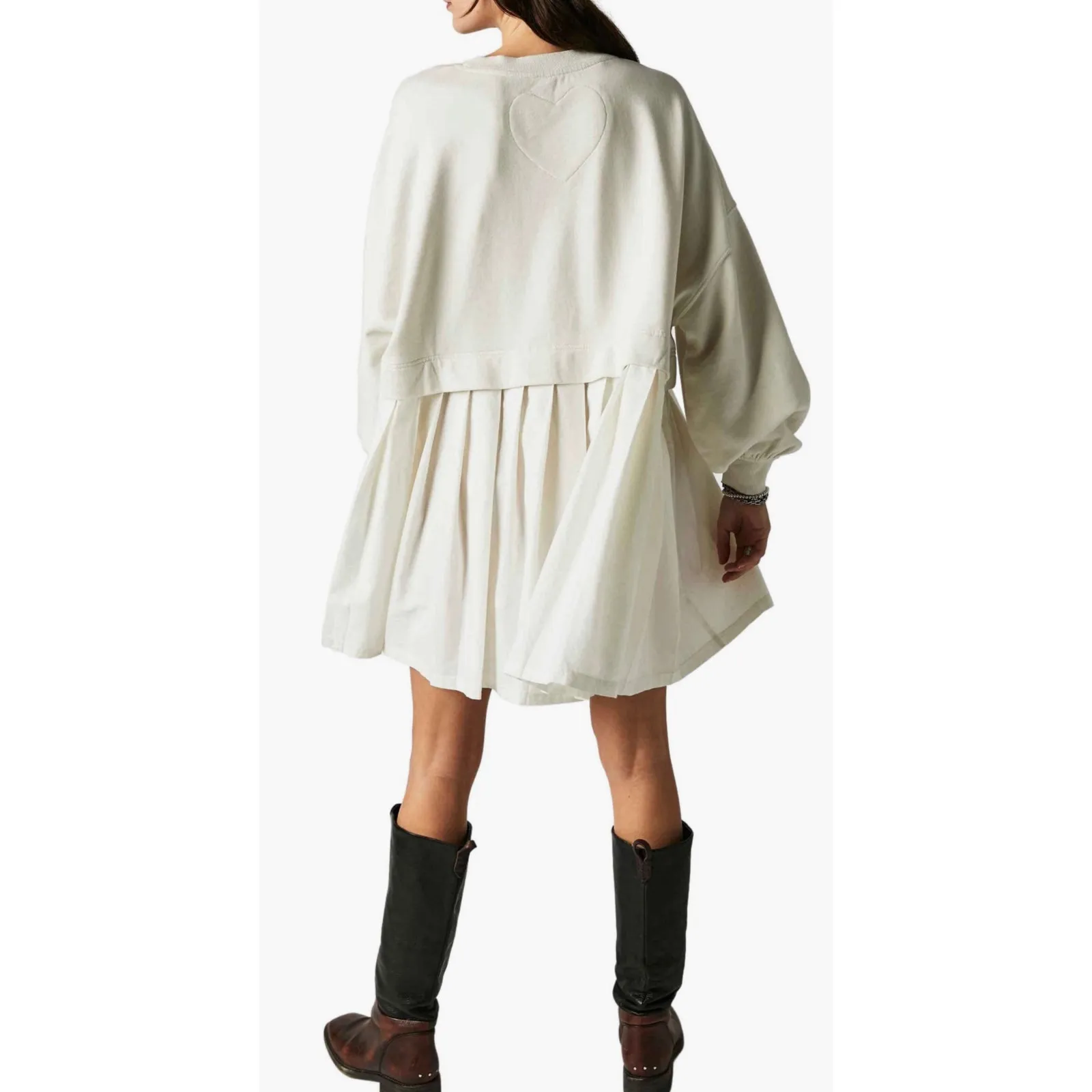 Free People Eleanor Layered Sweatshirt Minidress - Image 5