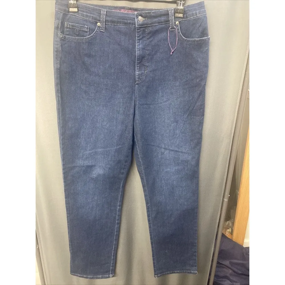 GLORIA VANDERBILT Women's Amanda Slim Jeans Size 16 (b29.1) - Image 3