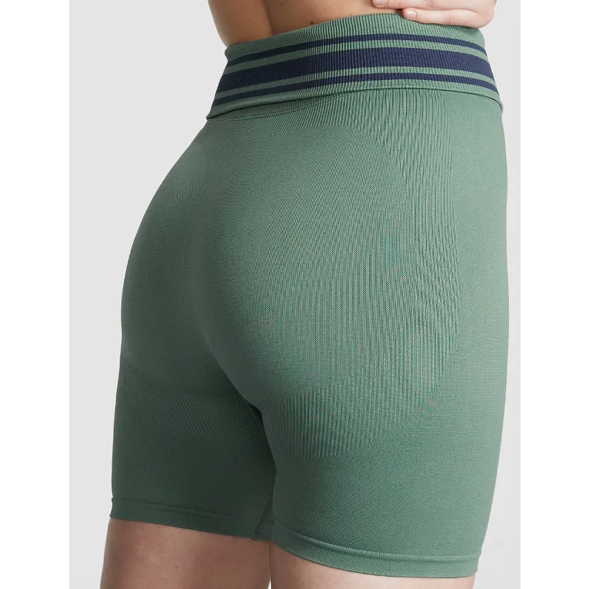 PINK Victoria's Secret Bike Shorts Foldover Green Small - Image 2