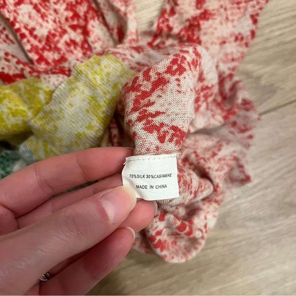 Equipment Femme Reptile Snakeskin Colorblock Silk Cashmere Sweater Size S - Image 3