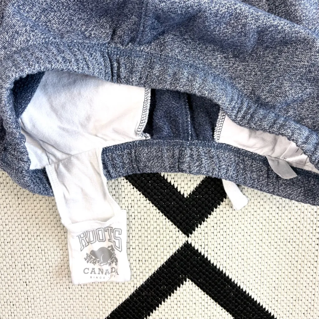 Roots Organic Original Slim Cuff Sweatpants in Navy Blazer Pepper Medium - Image 8