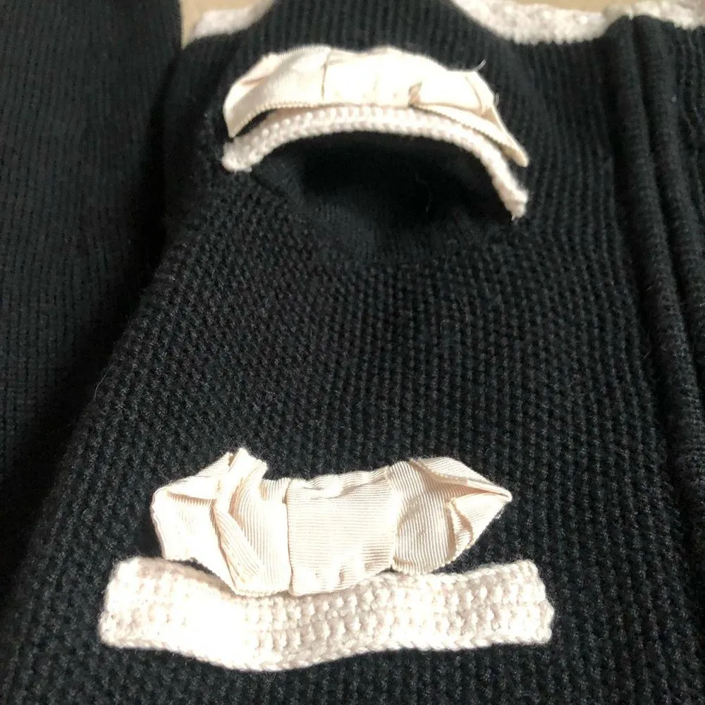 Anthropologie sleeping on snow preto cardigan - Image 3