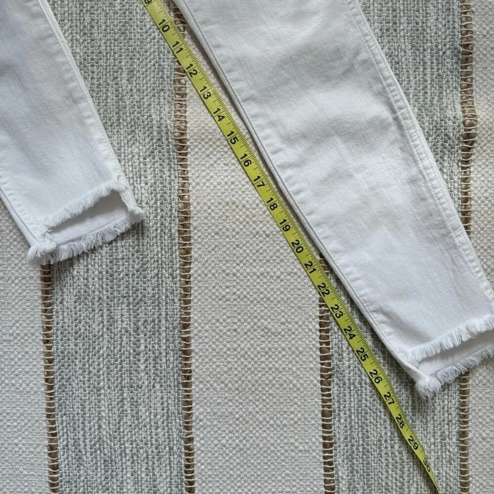 Madewell 10" High-Rise Skinny Jeans in Pure White: Step-Hem Edition Women’s 24 - Image 9