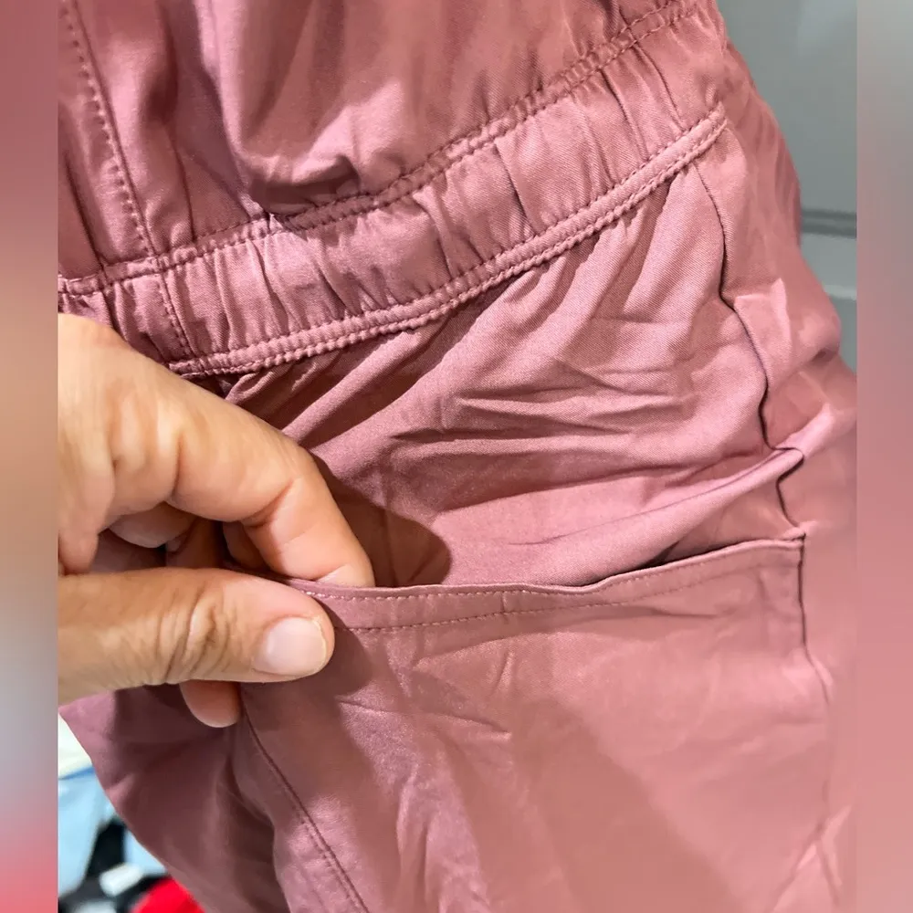 Avalanche Women's Drawstring Waist Short Sleeve Woven Dress With Pockets size L - Image 8