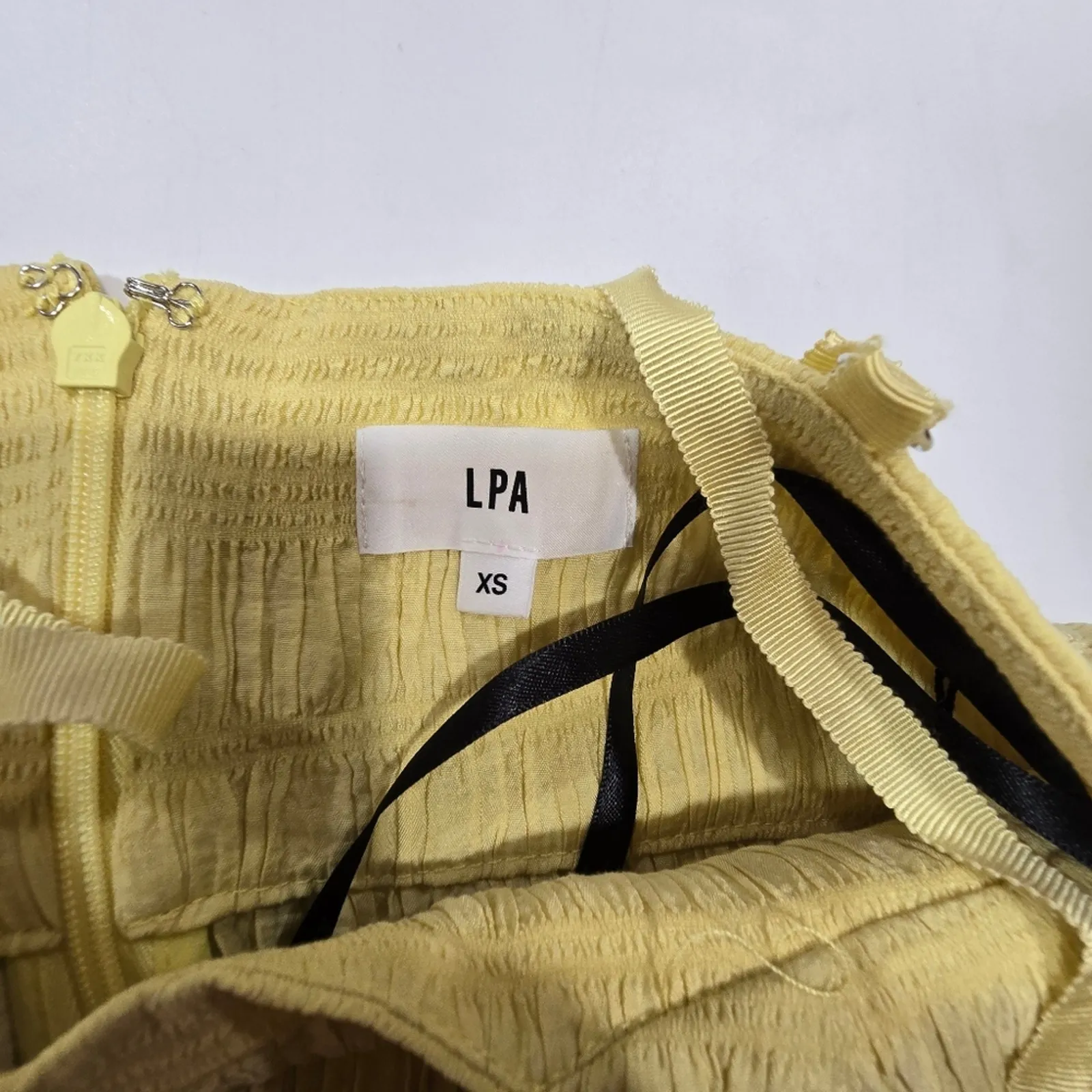 LPA Camille Dress in Butter Yellow XS - Image 7