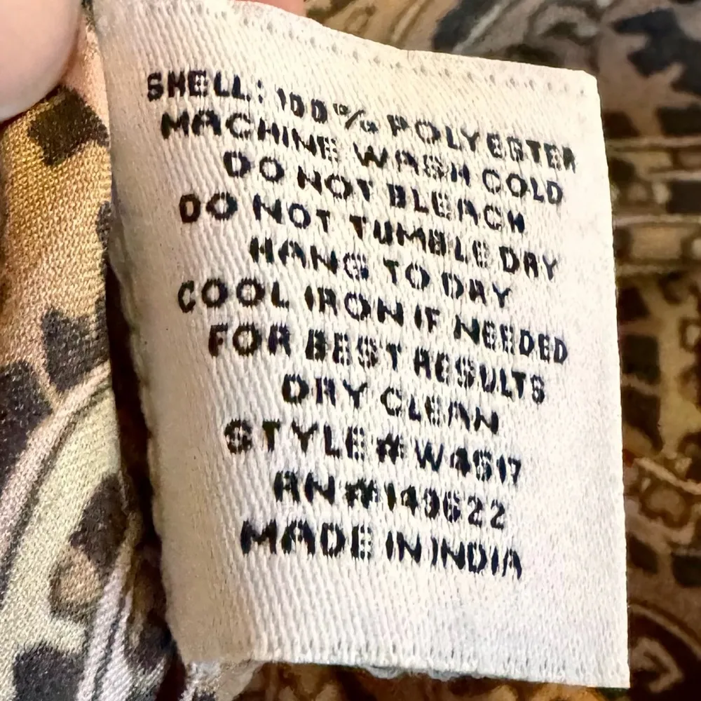 NWT Walter Baker Satin Brown, Black & Cream Paisley Satin Pencil Midi Skirt Sz 2 - Image 8