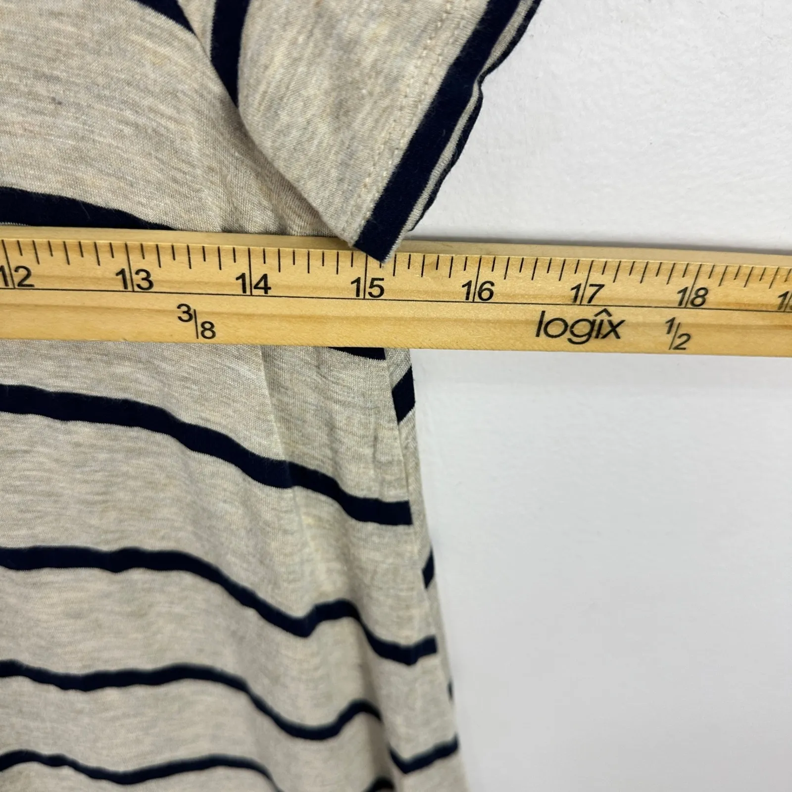 Show Me Your Mumu Tunic Top Womens XS Blue Striped Nautical Elevated Basic - Image 4