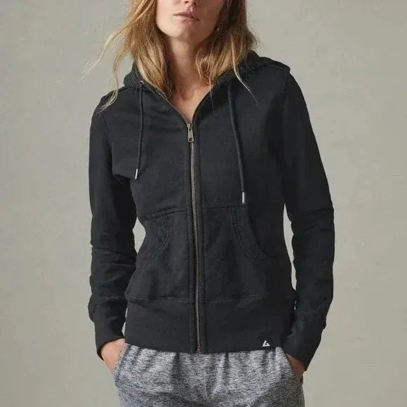 American Giant Sportswear Company Women's Black Cotton Full Zip Hoodie Size L Size L - Image 7
