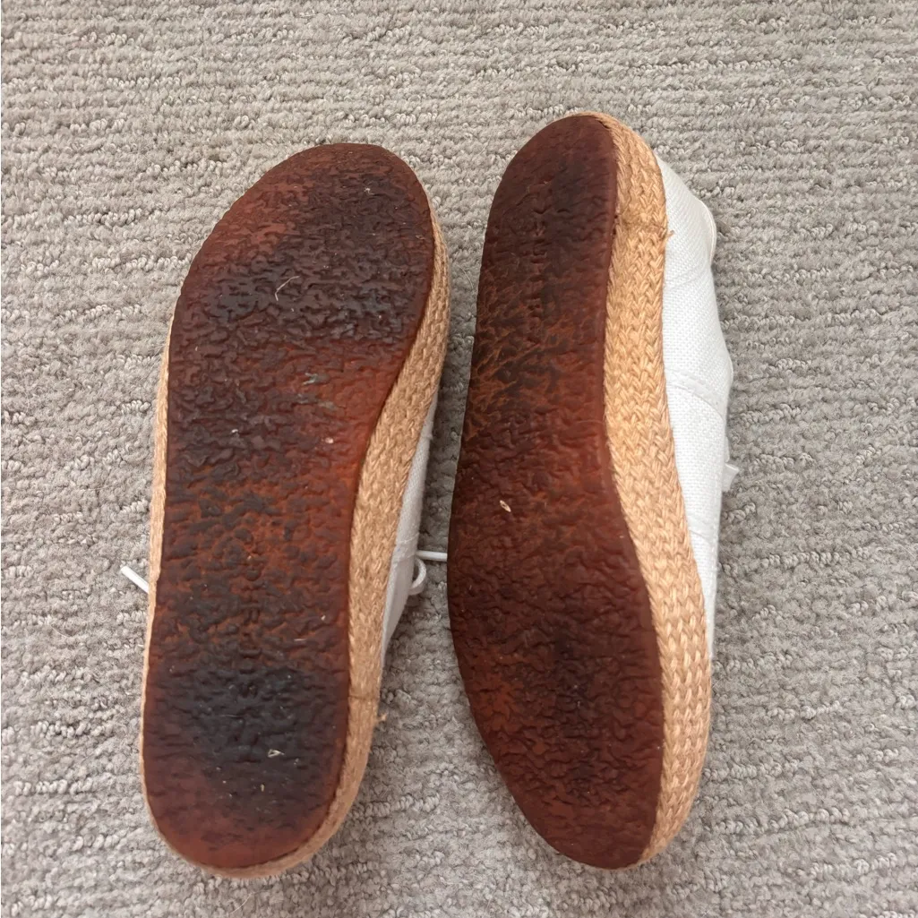 Superga Off-White Canvas Lace-Up Sneakers - Image 4