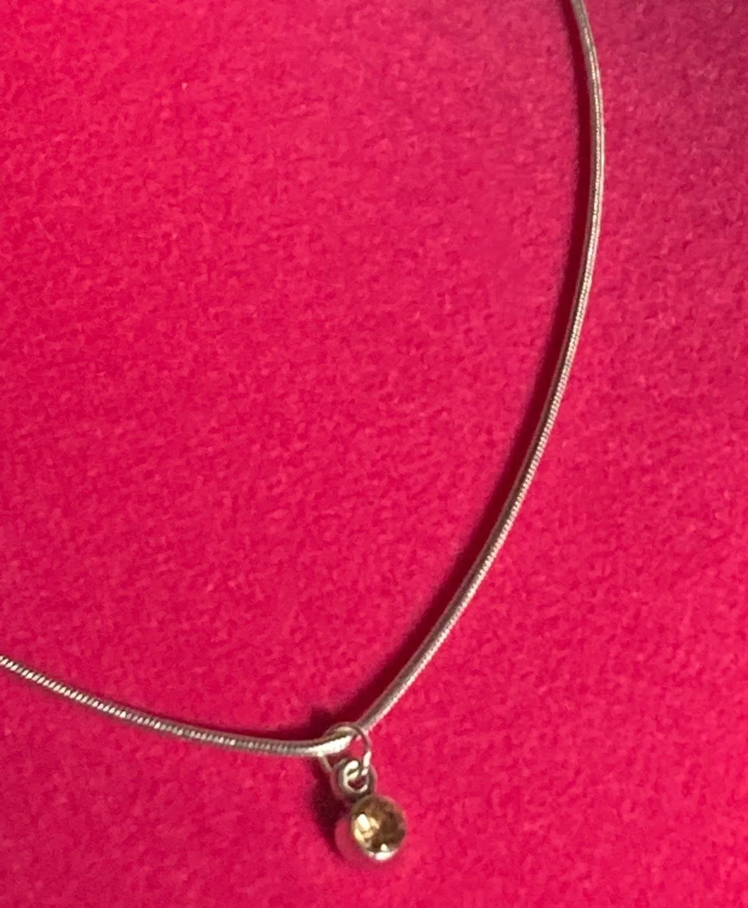 Boutique NEW Topaz Yellow November Rhinestone Birthstone Birthday Necklace Zodiac Witch - Image 2