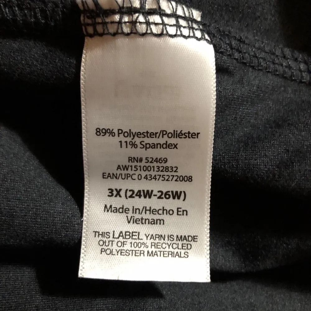 ATHLETIC WORKS Womens Gym Shorts Size 3XL 24-26 Butter Core Charcoal Black NWOT - Image 6