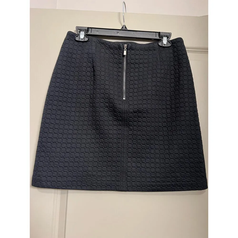 Laundry by Shelli Segal Black Quilted Mini Skirt -Size 6 - Image 4