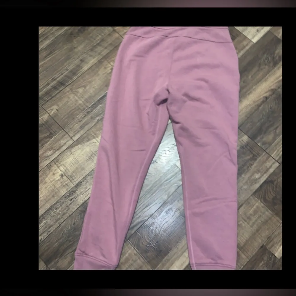 Public rec luxe fleece joggers logo mauve size 10 $88 active casual comfy Pink - Image 5