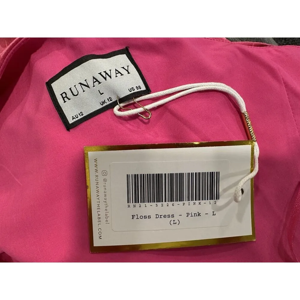 Runaway The Label Floss Dress Pink Large L NWT - Image 5
