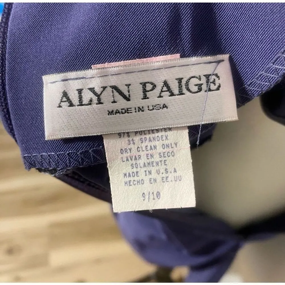 Alyn Paige Women's Purple Sleeveless Sheath Dress Size 9/M Mini Length - Image 4