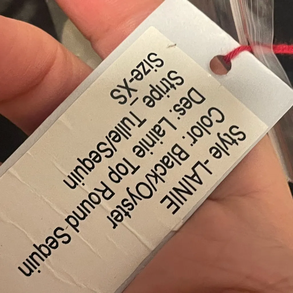 Frances Valentine Laine Black & Gold Textured Mesh Sequin Top NYE Night Out Size XS - Image 5