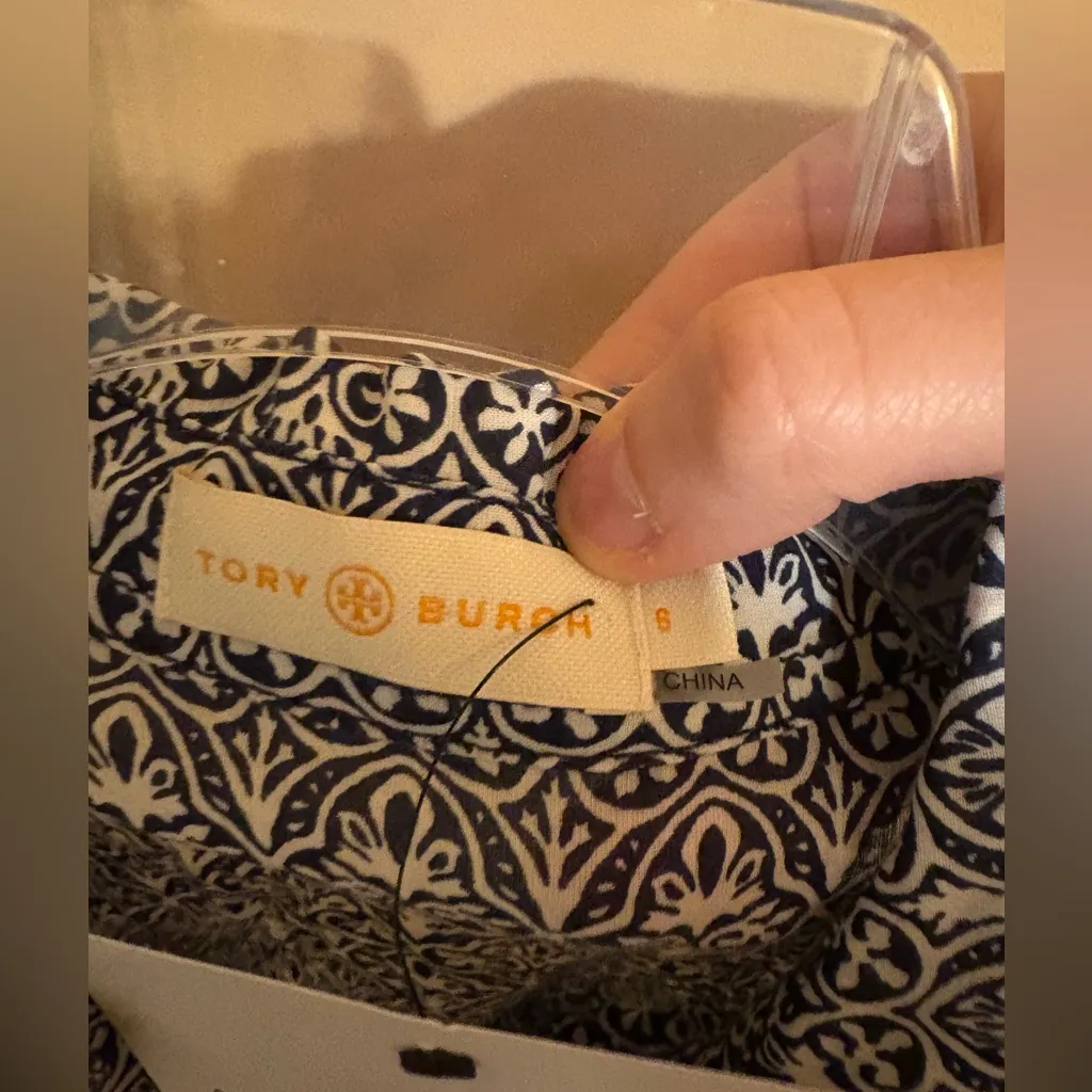 Tory Burch  Brigitte Printed Button Down Blouse - Image 3