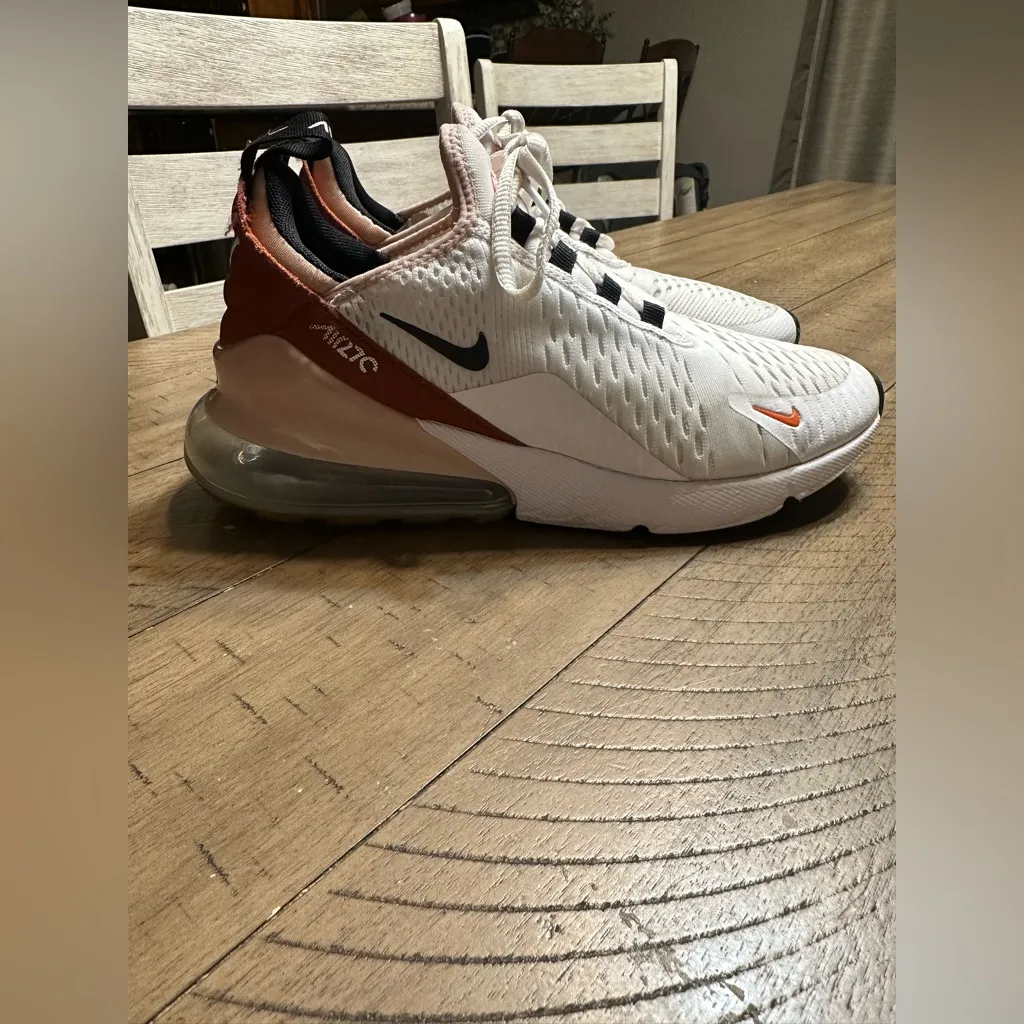 Nike Air Max 270 White Burnt Sunrise Size 8 - Image 2